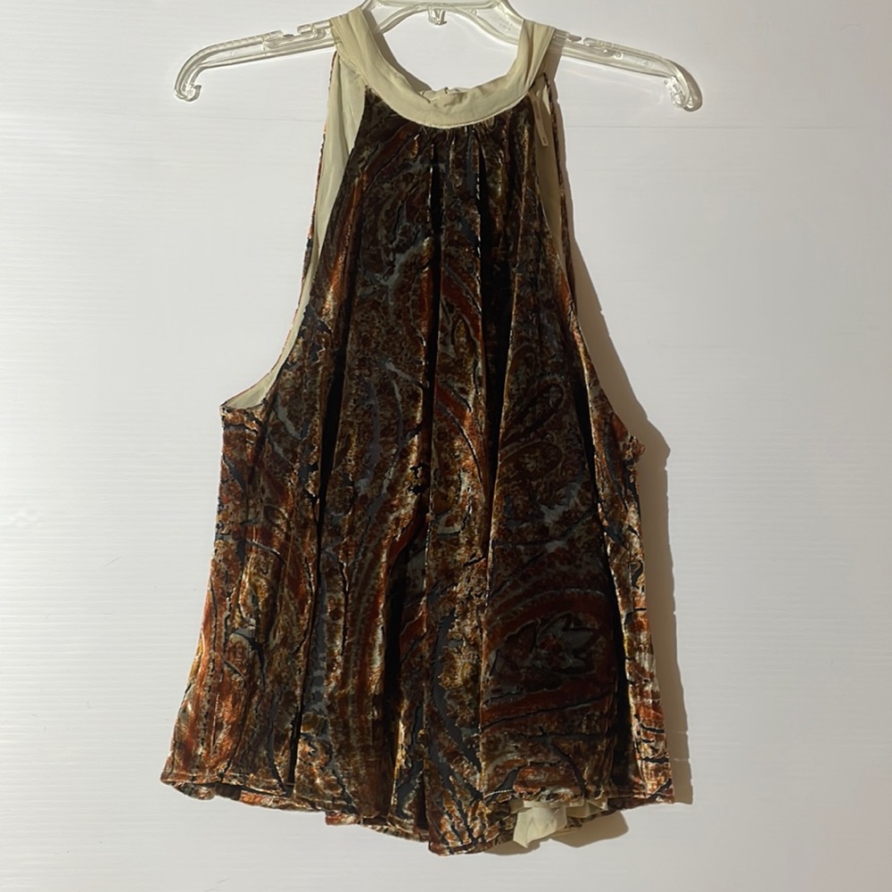 Free People Racer Back Velvet Camisole